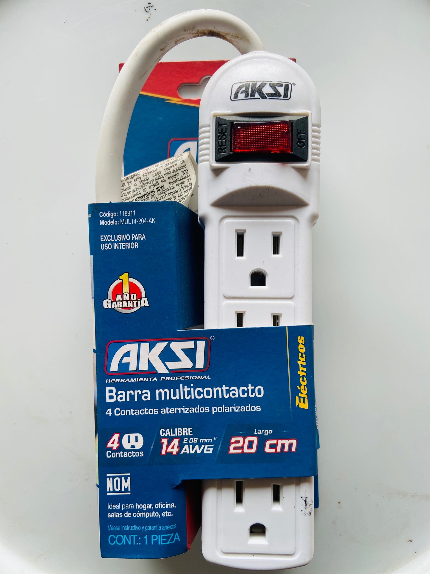 Barra Multicontacto de 4 Conector